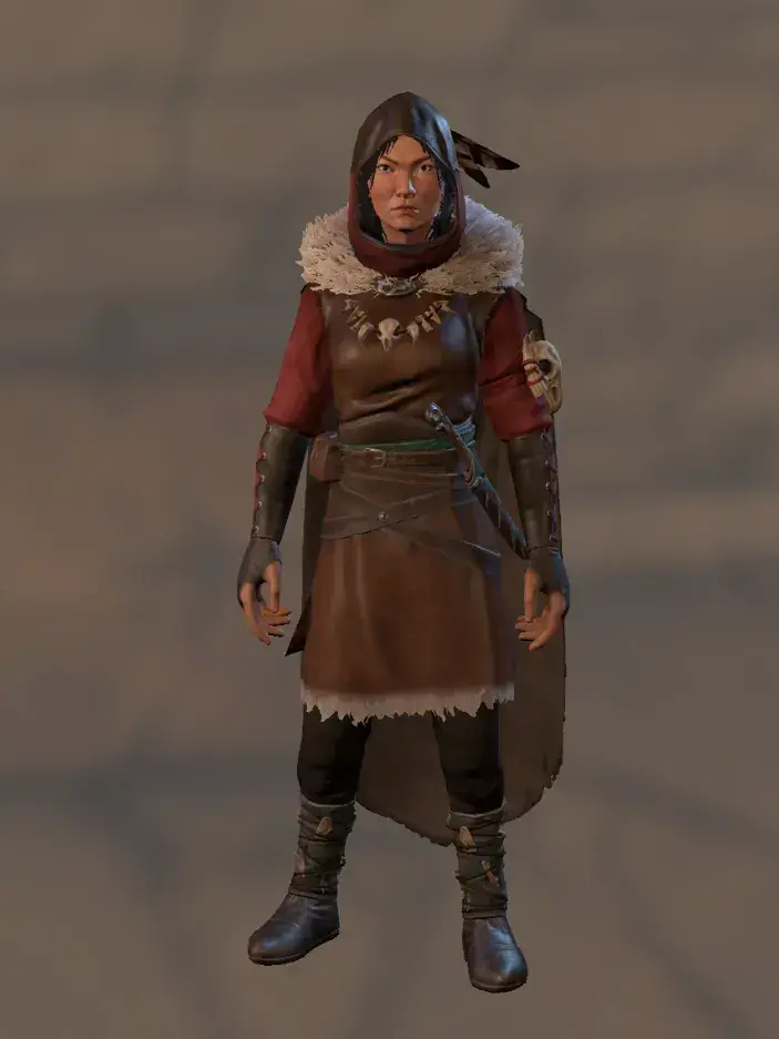 Athalan Skree the Hunter, the leatherworking craftsperson