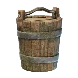 Wooden Bucket ingredient for the Water Well