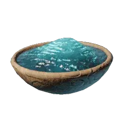 Bowl of blue Goo, the finished crafting material